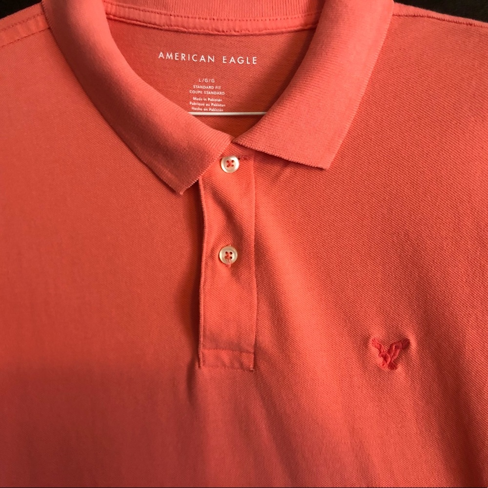 America Eagle collared polo style shirt Mens Large